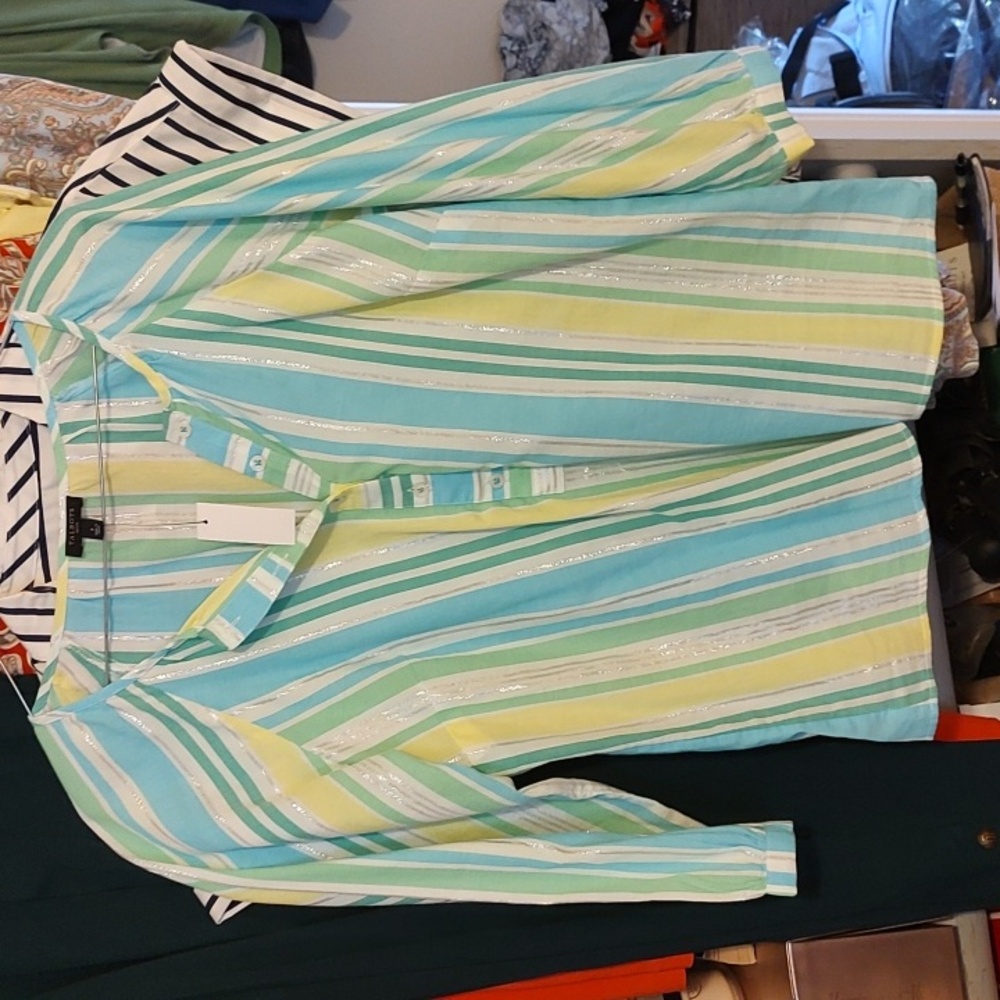 Sunny Stripe Popover NWT - Picture 2 of 7